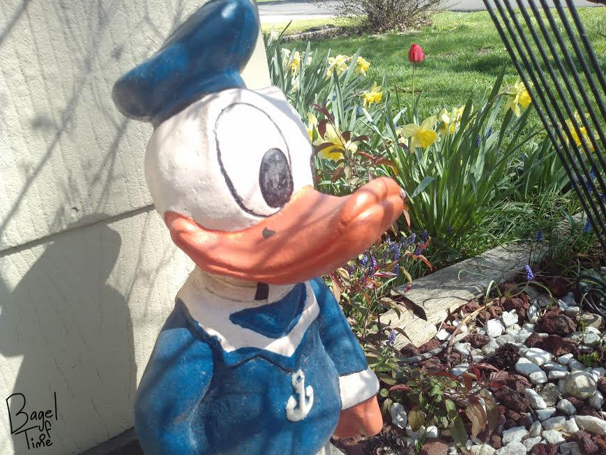 Our donald duck statue