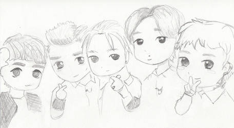 BiGBANG Chibi Sketch