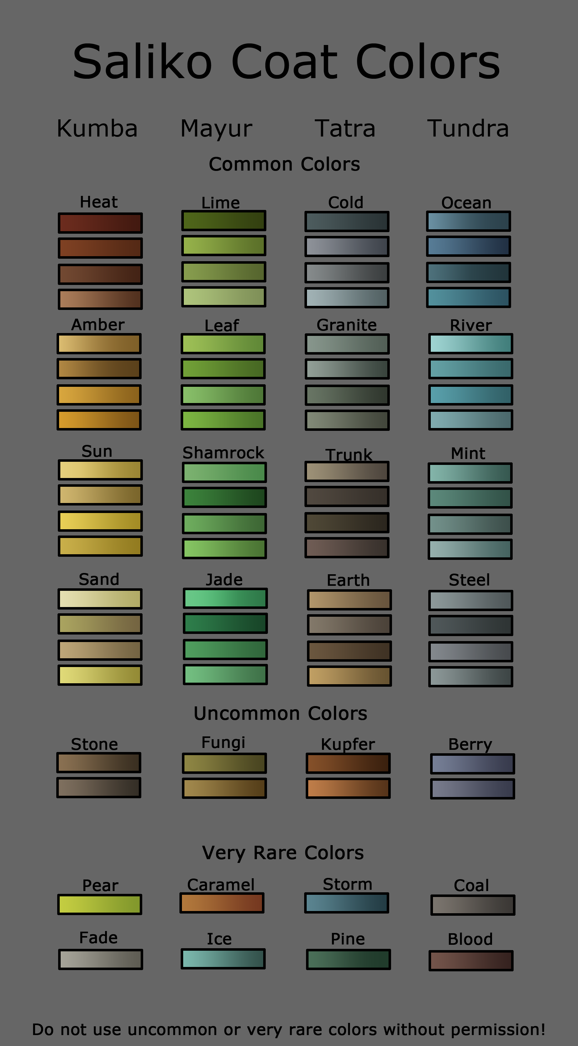 Saliko Coat Colors by Saliko-Archive on DeviantArt