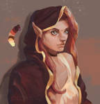 Red elf girl by MonteshQ