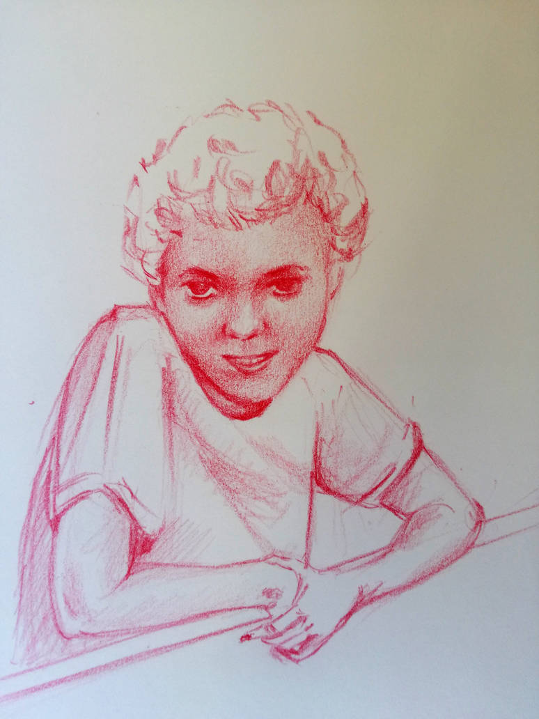 red pencil sketch by Yunlinger on DeviantArt