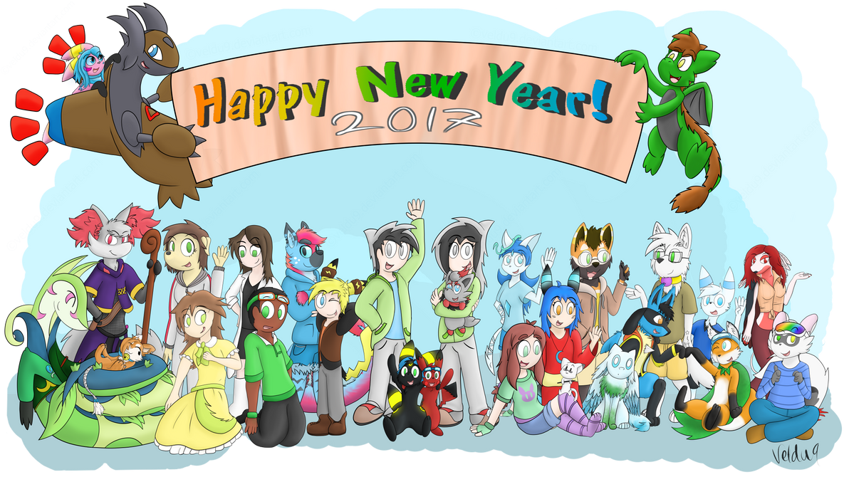 Happy New Year 2017! by veldoodles