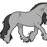 F2U horse lineart