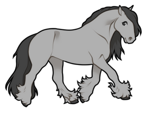 F2U horse lineart