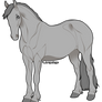 P2U - Friesian lineart 2