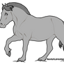 P2U fjord horse lineart