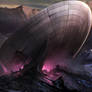 Crashed spaceship