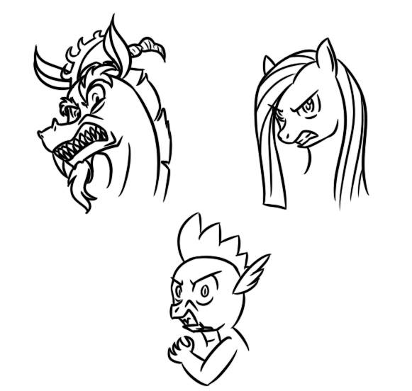 Angry MLP characters by Redahfuhrerking on DeviantArt