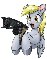 Commission: Derpy With Gun