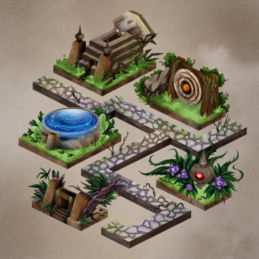 Forest Temple Map by Firebluegraphics on DeviantArt