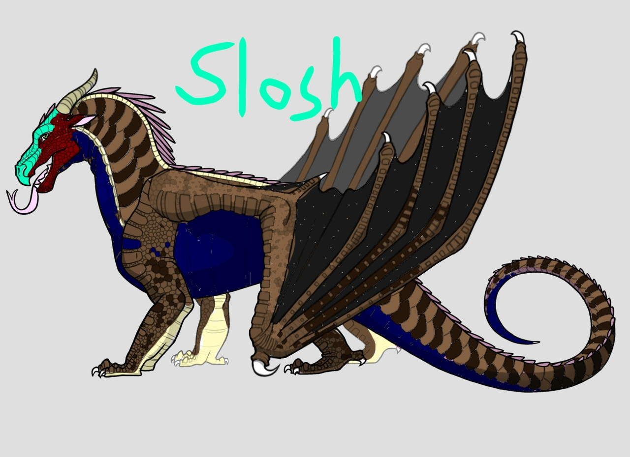 Slosh the MudWing-NightWing by BubblesLeSeaWing on DeviantArt