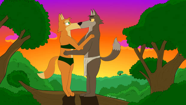 Jungle couple. Diane and Wolf [C]