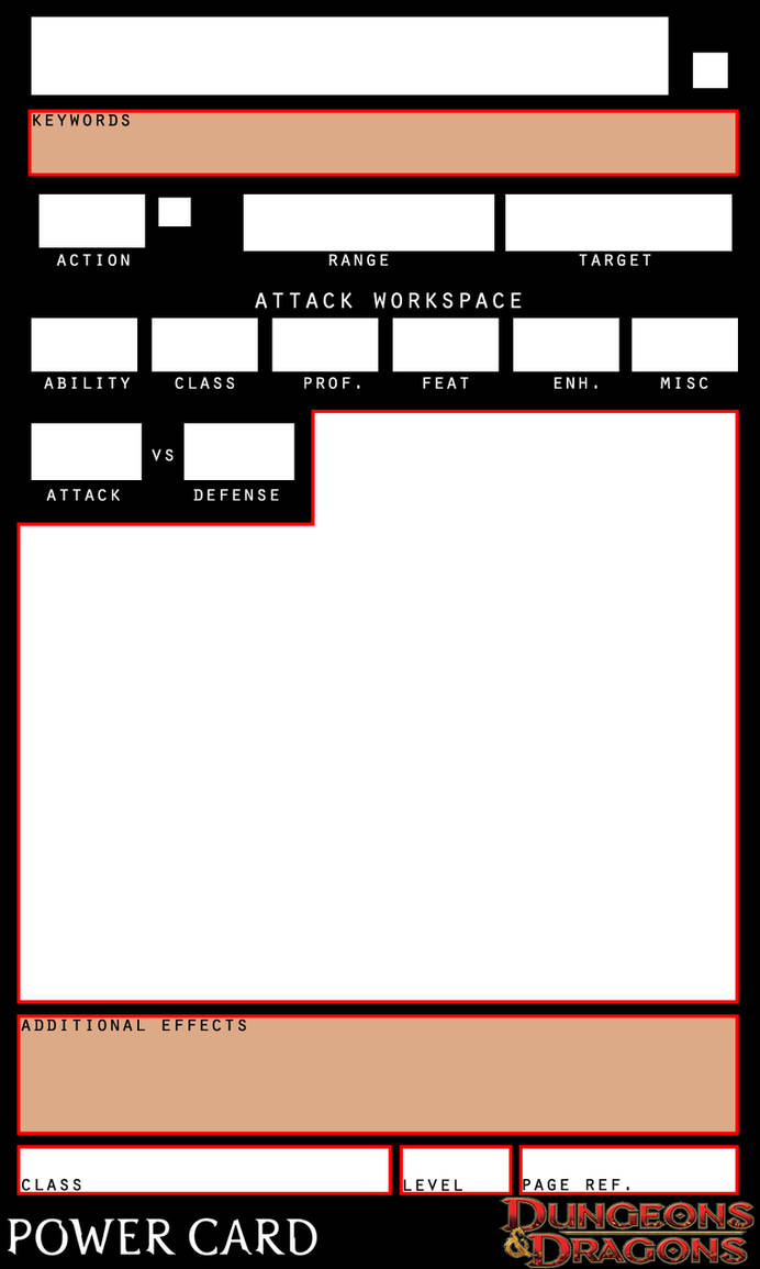 Printable Power Card DnD Power Cards by dieffenbachj on DeviantArt