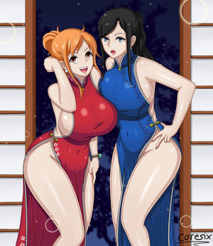 Nami and Robin - New Years Eve