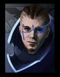 Garrus-style portrait for friend