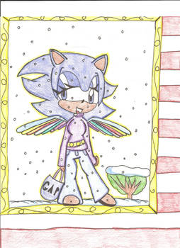 Sanic:Winter's snow angel