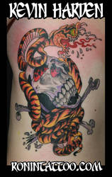 TIGER SNAKE RIB TATTOO