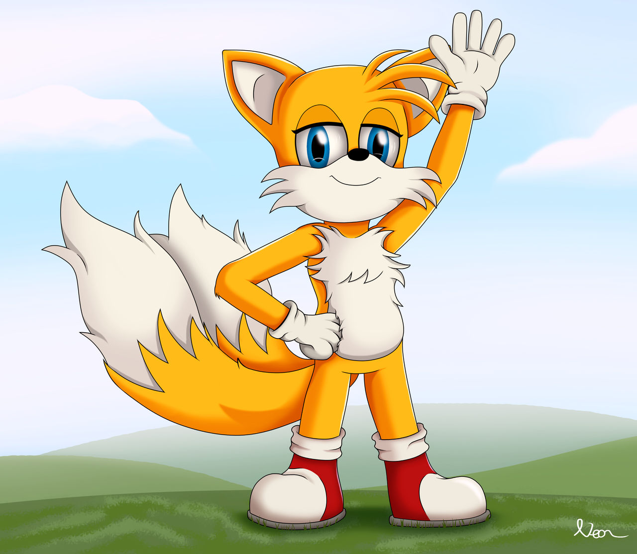Hey From Tails by Neonlicious on DeviantArt