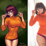 Sexy velma  cosplay  from Scooby Doo