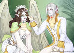 Vethonion and Tuilindo: shironuri by SophiaBlackwoodArt