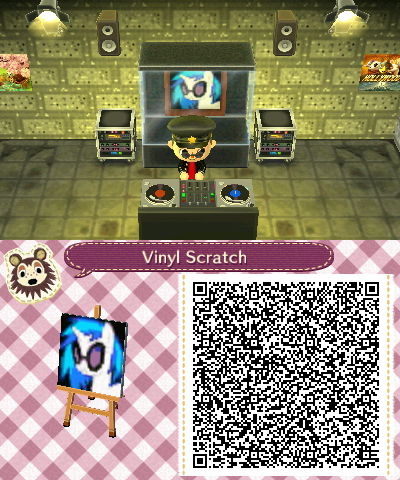 Vinyl Scratch QR Code (animal crossing)