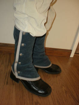 Blue Corduroy Gaiters