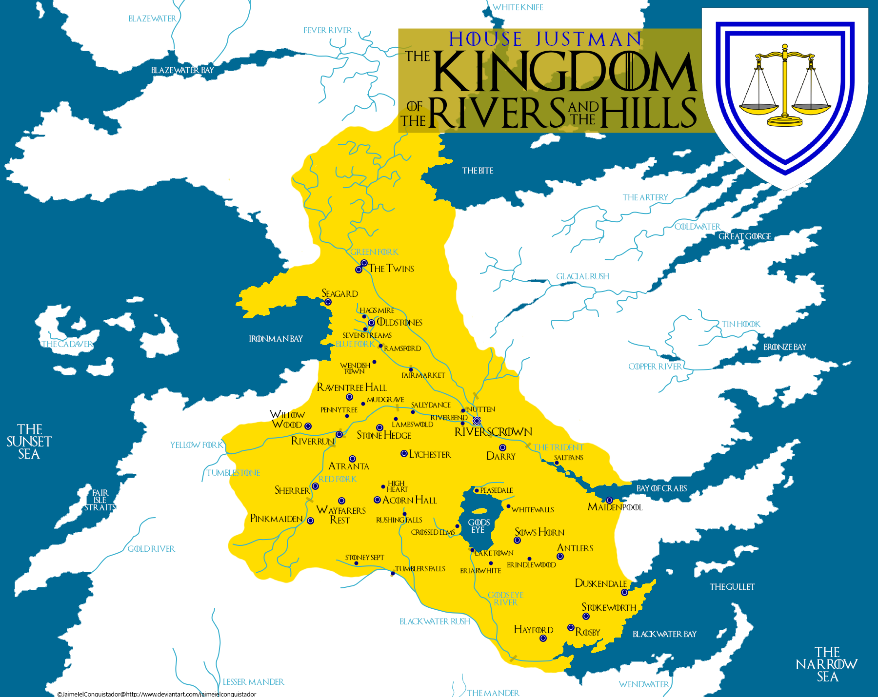 Kingdom of the Rivers and Hills (House Justman) by JaimeIelConquistador ...
