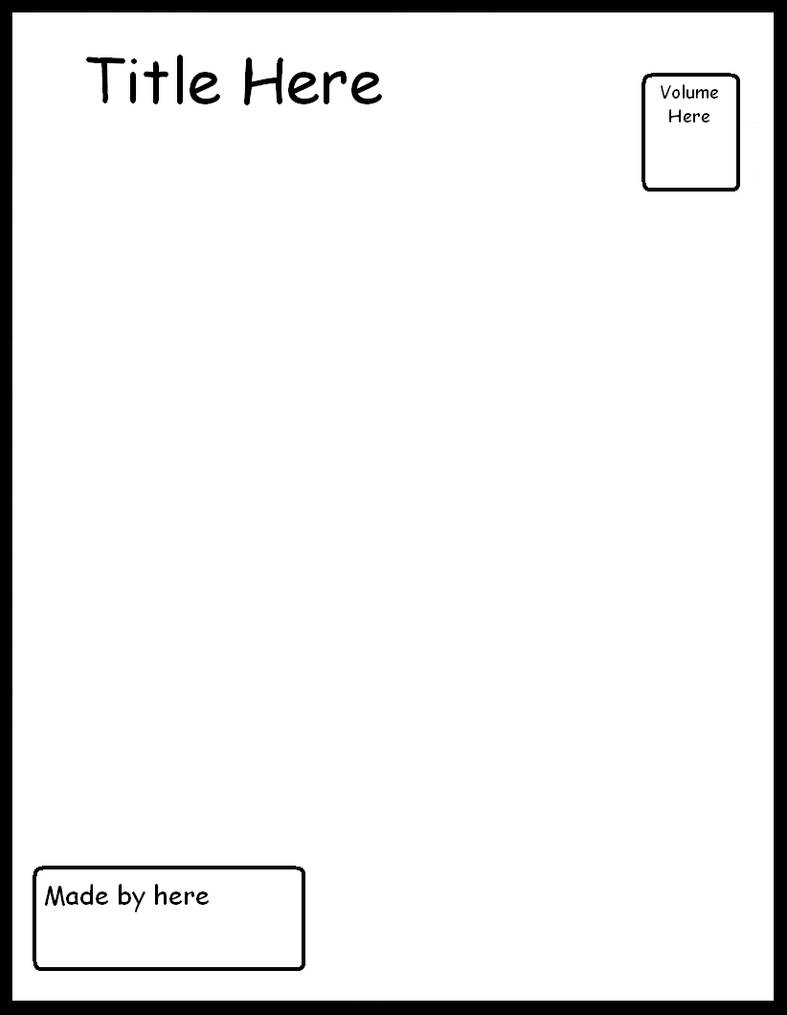 Manga Cover Template 1 by ComicTemplates on DeviantArt