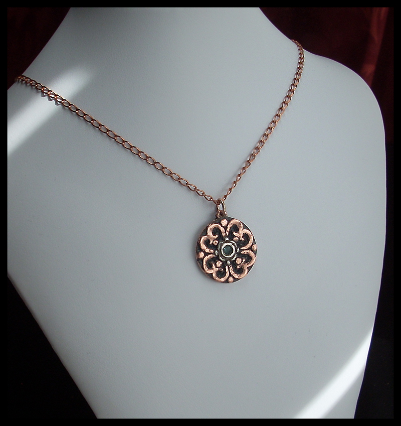 Copper Filigree Circle