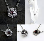 Art Deco Garnet Pendant by Gweyeni