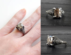 Gothic Brown Diamond Ring