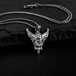 Little Pink Valkyrie Necklace