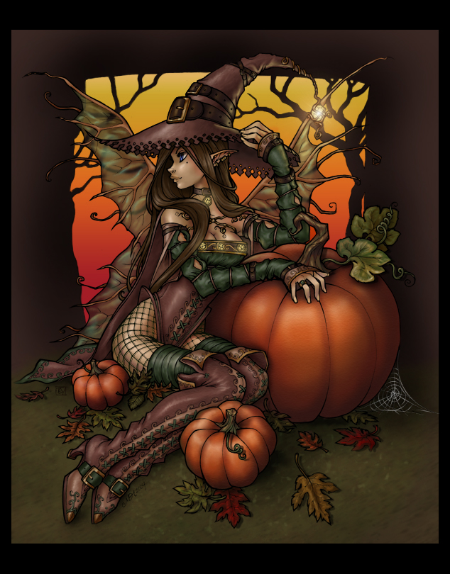 Halloween Fae - Colored by Gweyeni