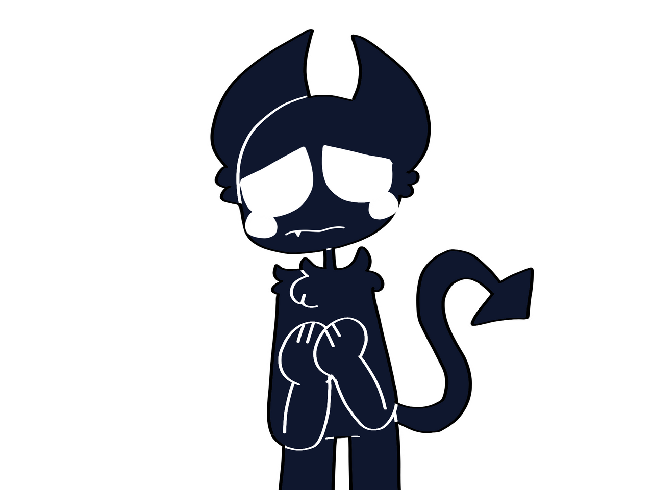 Sad Demon sad little demon by FannyPuds on DeviantArt