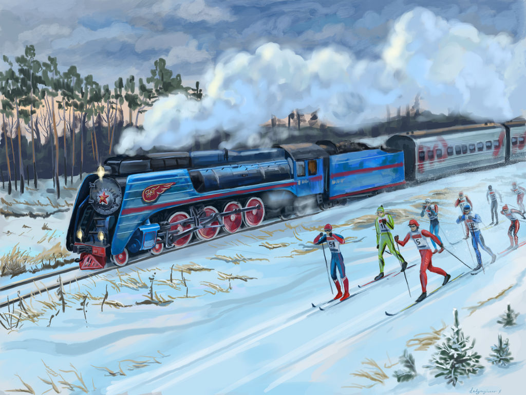Race the train by LadyEngineer on DeviantArt
