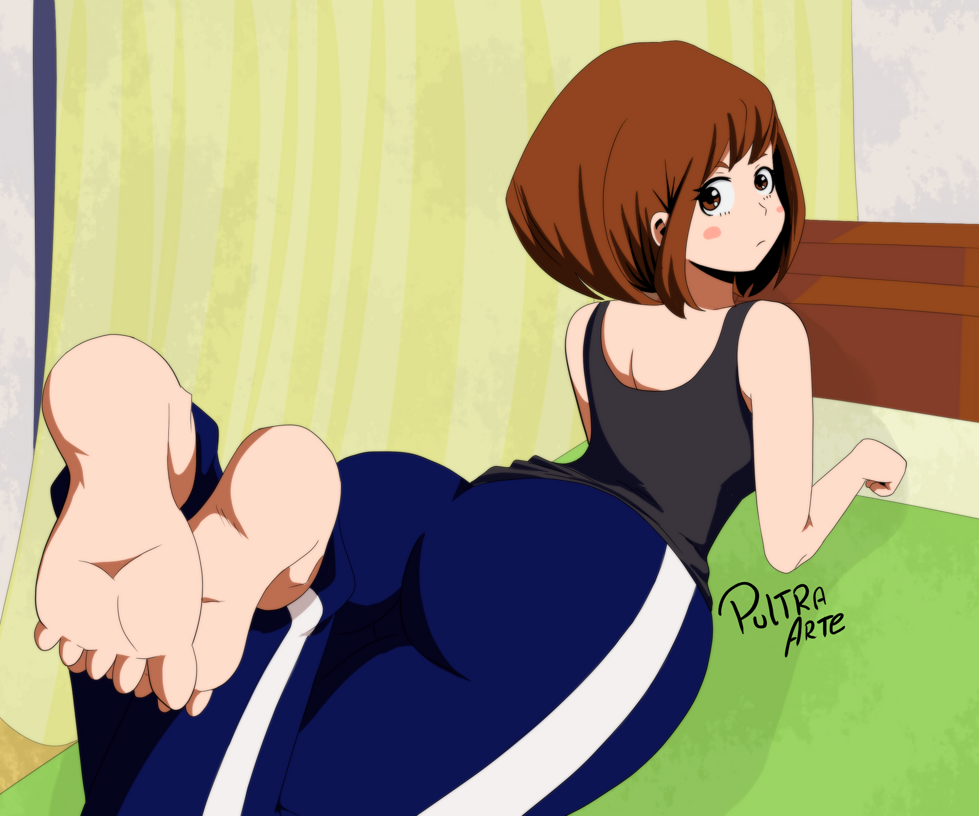 Uraraka Feet by PultraArte on DeviantArt