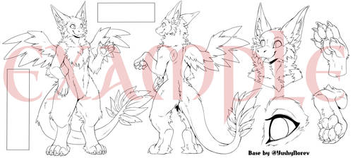 Dutch Angel Dragon Reference Sheet BASE by Yushy N