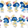 The residents of Smurfy Grove!