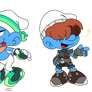 Smurfy costumes