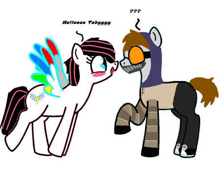 Ticci Toby And My MLP OC