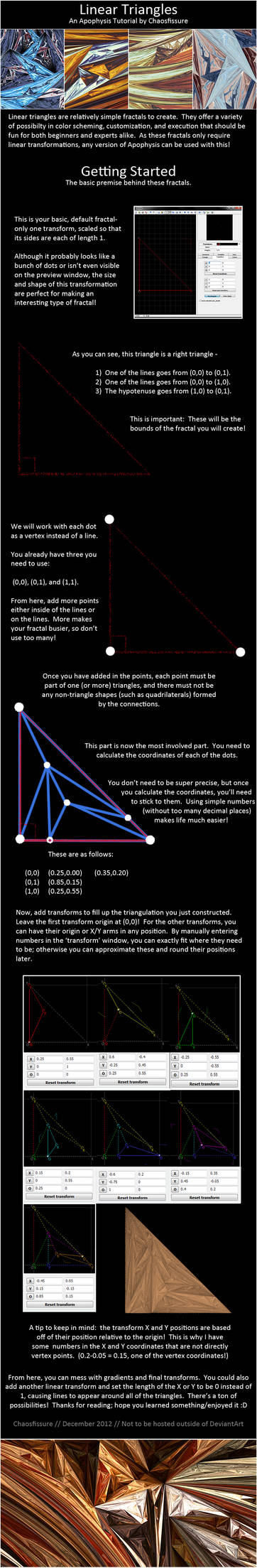 Apophysis - Linear Triangles by ChaosFissure