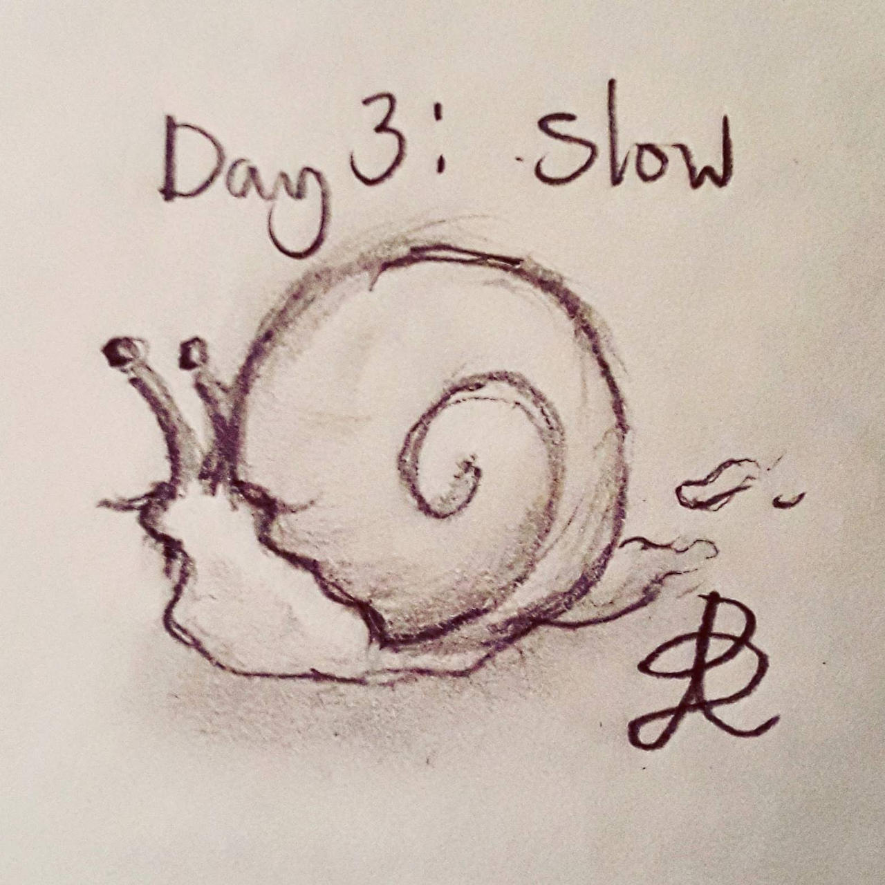 Incomplete Art Challenge - Day 3 - Slow by CheeryCherry47 on DeviantArt