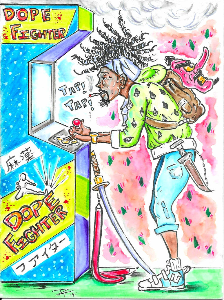 Dope fighter: Water color piece by dtp4004 on DeviantArt