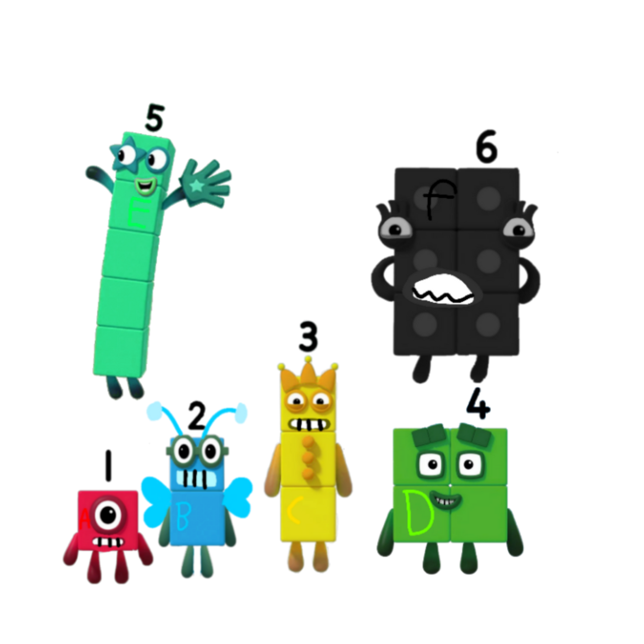 Alphabet lore as numberblocks characters by Seveiscool on DeviantArt