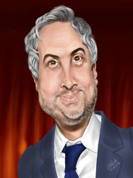 Caricatura de Alfonso Cuaron