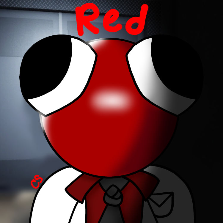 Red from Rainbow friends by Charlie-X-Bear on DeviantArt