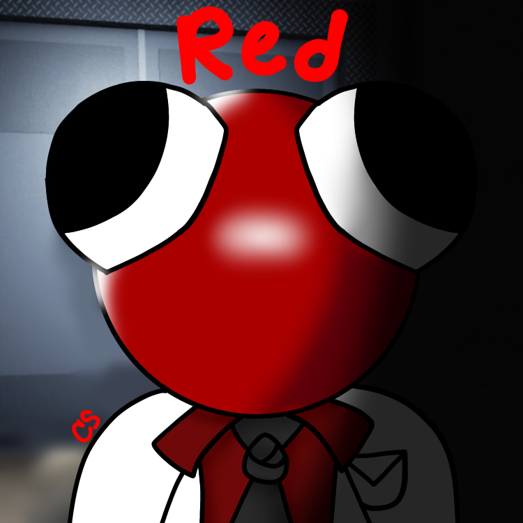 RED FROM ROBLOX RAINBOW FRIENDS | 3D FAN ART