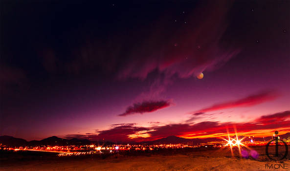 There's a Moonset over Morelia.