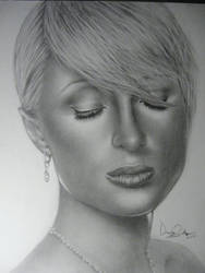 portrait of paris hilton