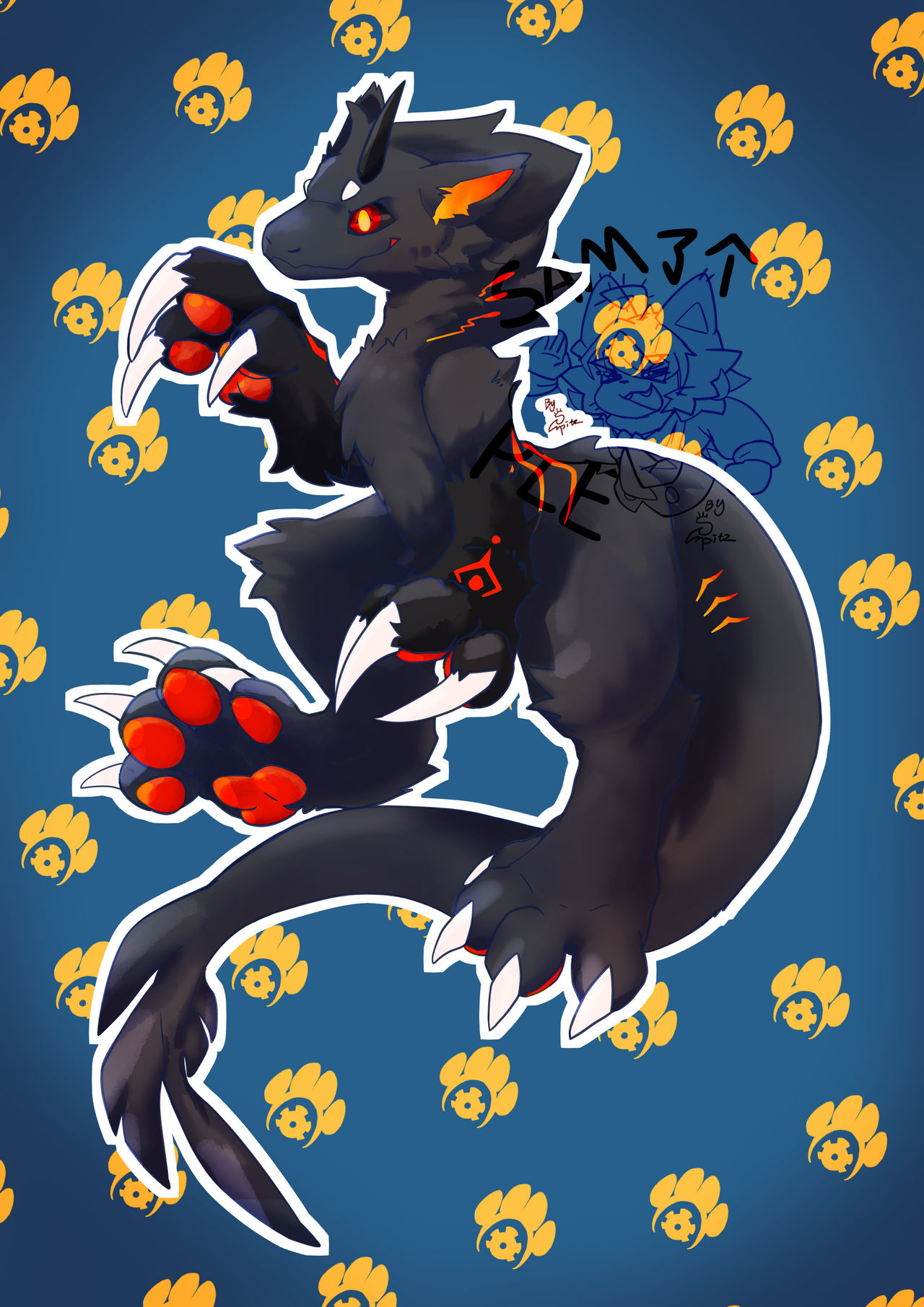 Fullbody commission of furry OC by SPITZ2173940565 on DeviantArt